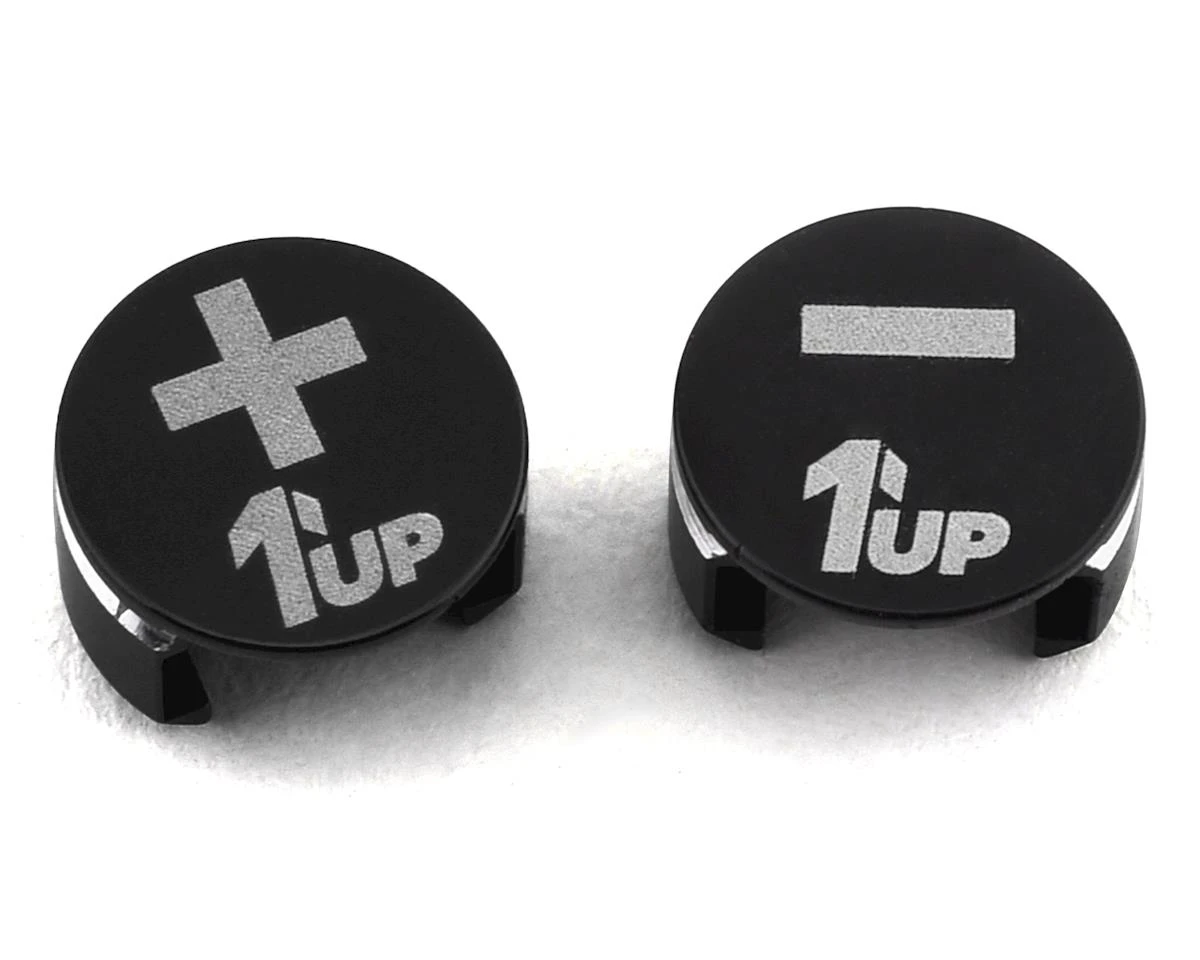1UP Racing LowPro Bullet Plug Grips (Black/Black) 1 1UP Racing LowPro Bullet Plug Grips (Black/Black)