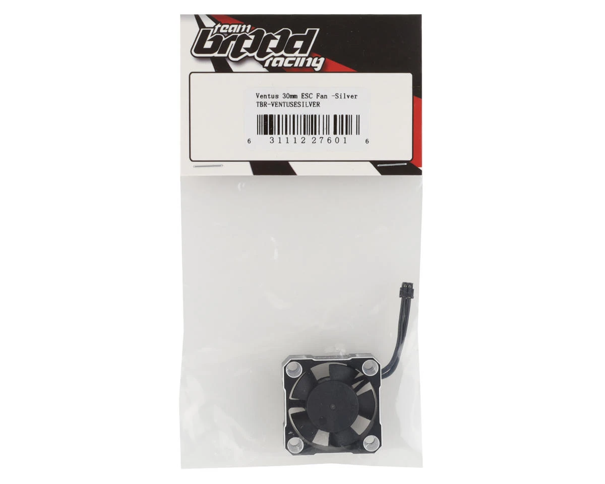 Team Brood Ventus Aluminum 30mm ESC Fan W/Micro Plug (Silver) 2 Team Brood Ventus Aluminum 30mm ESC Fan W/Micro Plug (Silver) - Image 2
