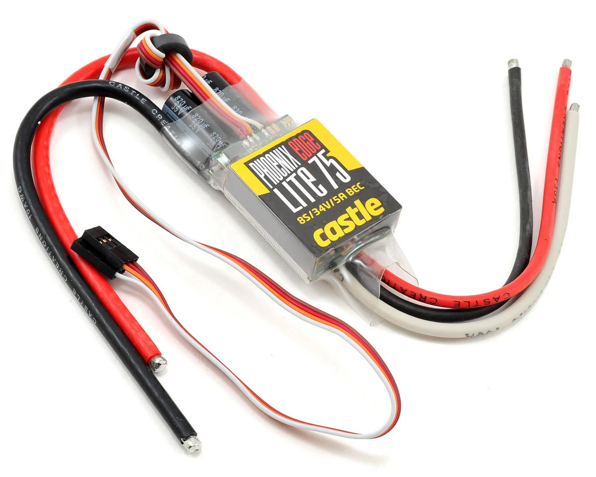 Castle Creations Phoenix Edge Lite 75 25V 75-Amp ESC W/5-Amp BEC 1 Castle Creations Phoenix Edge Lite 75 25V 75-Amp ESC W/5-Amp BEC