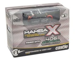 Castle Creations Mamba X 1/10 Brushless Combo W/1406 Sensored Motor (7700kV) -Furitek shop cse010 0155 04 3