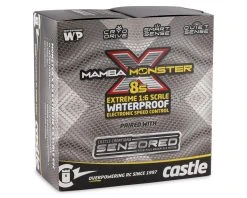 Castle Creations Mamba Monster X 8S 1/6 ESC/Motor Combo W/1717 Sensored Motor (1260kV) -Furitek shop cse010 0165 03 2