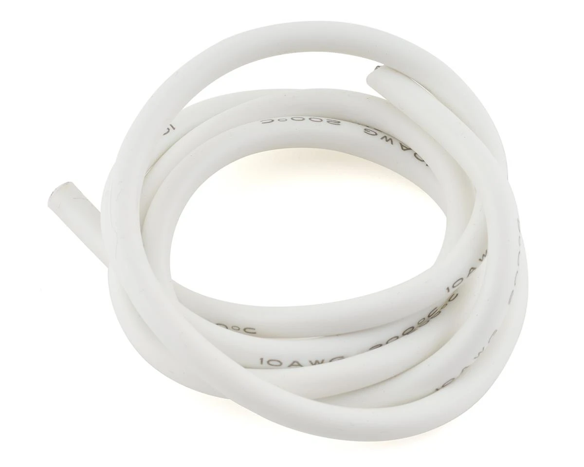 DragRace Concepts Silicone Wire (White) (1 Meter) (10AWG) 1 DragRace Concepts Silicone Wire (White) (1 Meter) (10AWG)