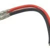 E-Flite Male Bullet Plug W/4" Wire (14GA) (2)