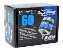 E-Flite Power 60 Brushless Outrunner Motor (470kV) -Furitek shop eflm4060b 3
