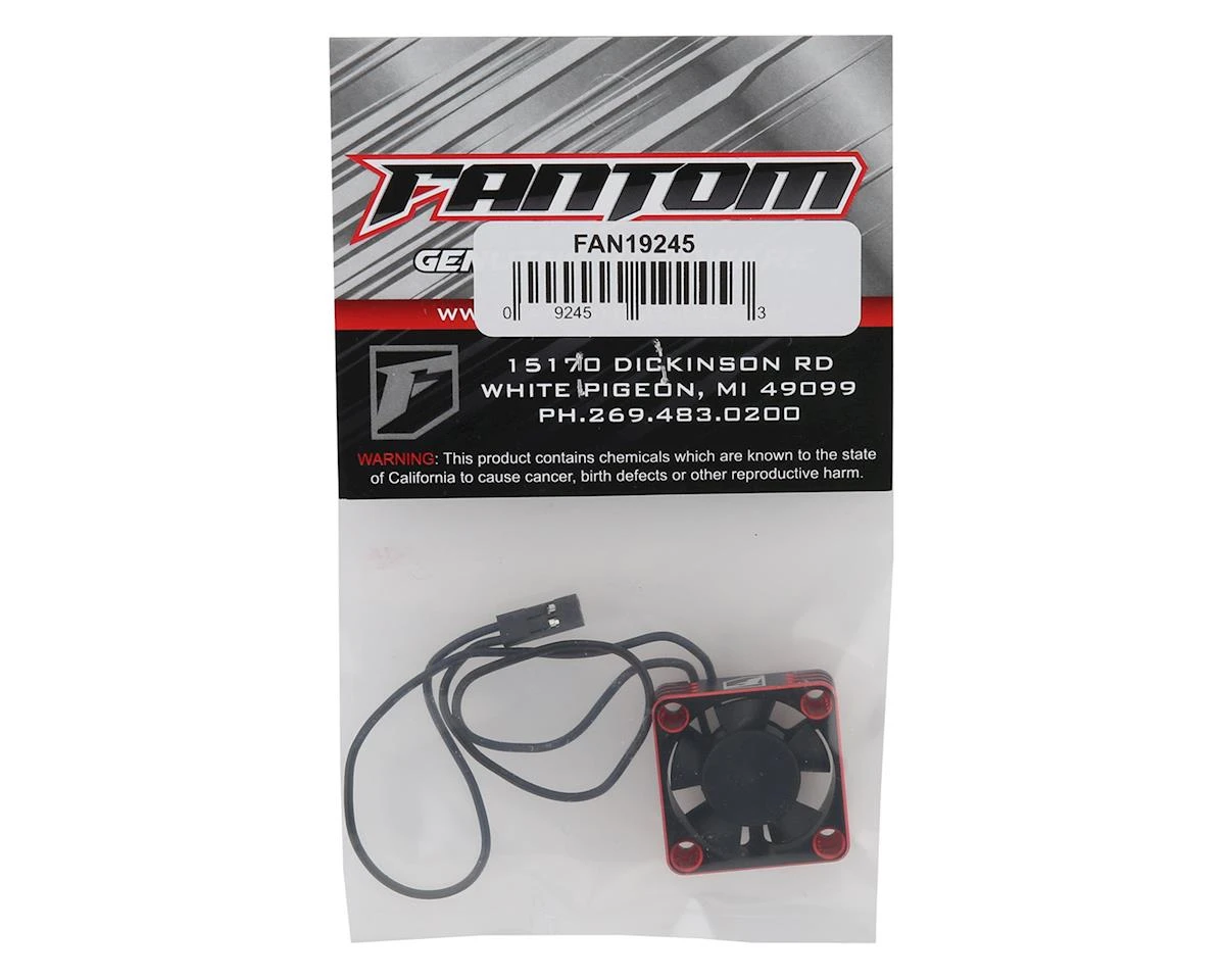 Fantom Aluminum Case 30mm Motor Fan (Black/Red) 2 Fantom Aluminum Case 30mm Motor Fan (Black/Red) - Image 2