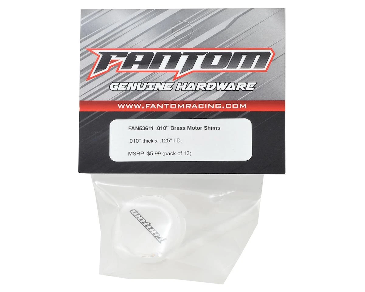 Fantom .012 Brass Motor Spacers (12) 2 Fantom .012 Brass Motor Spacers (12) - Image 2
