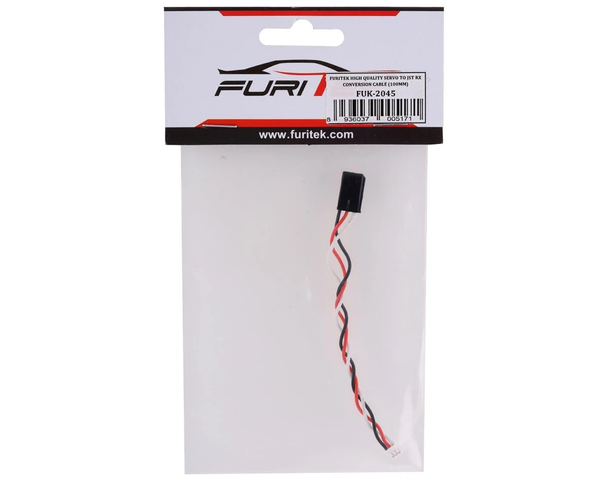 Furitek Receiver To JST RX Adapter Cable (100mm) (Male Futaba J Connector To Male 3-Pin JST-PH) 2 Furitek Receiver To JST RX Adapter Cable (100mm) (Male Futaba J Connector To Male 3-Pin JST-PH) - Image 2