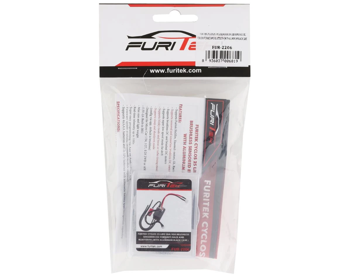 Furitek Cyclos 20A Sensored Brushless ESC W/Black Aluminum Case & Bluetooth 3 Furitek Cyclos 20A Sensored Brushless ESC W/Black Aluminum Case & Bluetooth - Image 3