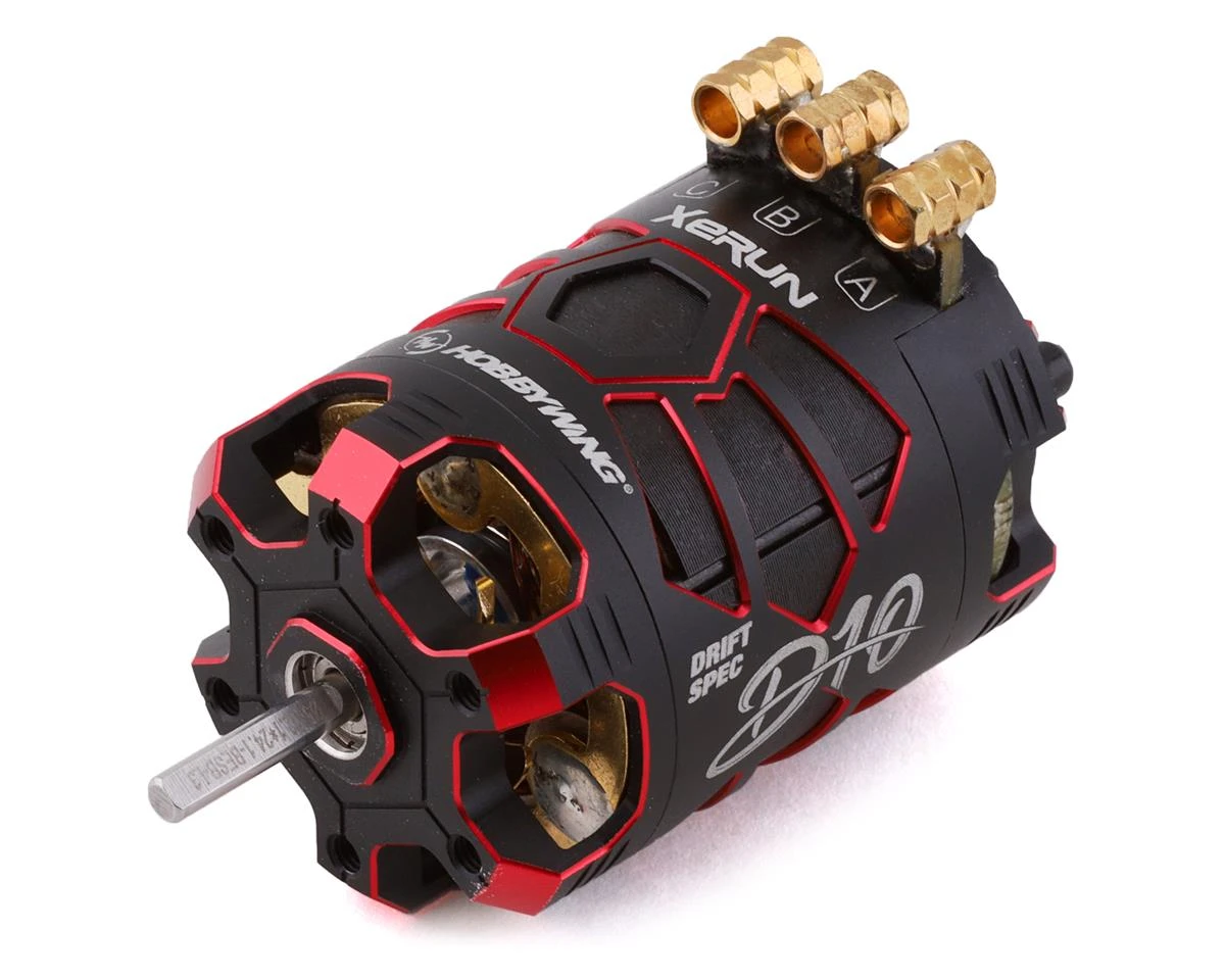 Hobbywing Xerun D10 Drift Brushless Motor (10.5T) (Red) 1 Hobbywing Xerun D10 Drift Brushless Motor (10.5T) (Red)