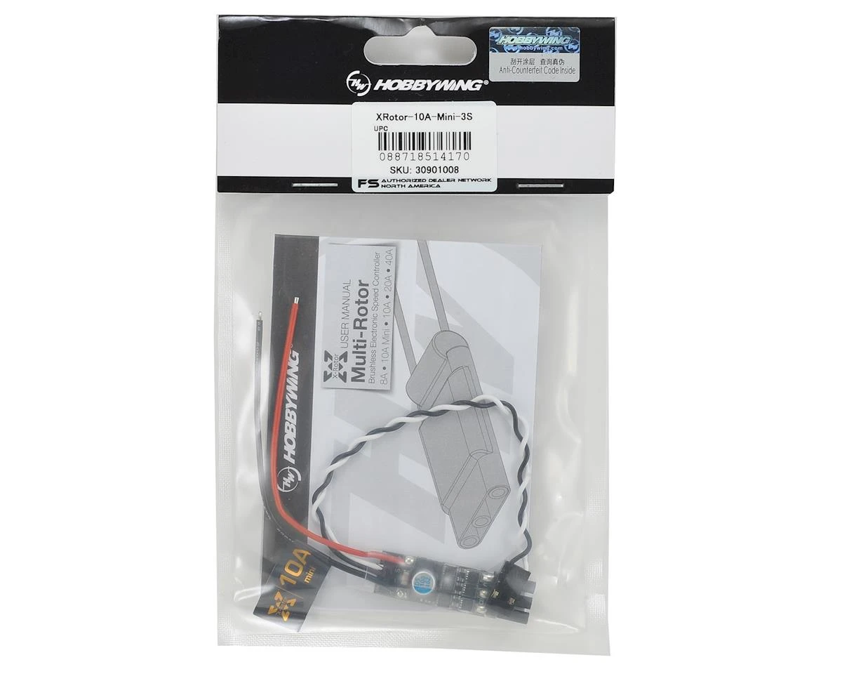 Hobbywing XRotor 10 Amp Mini Multi-Rotor Brushless ESC 2 Hobbywing XRotor 10 Amp Mini Multi-Rotor Brushless ESC - Image 2
