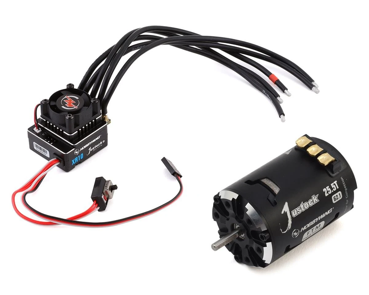 Hobbywing XR10 Justock G3 Sensored Brushless ESC/SD G2.1 Motor Combo (25.5T) 1 Hobbywing XR10 Justock G3 Sensored Brushless ESC/SD G2.1 Motor Combo (25.5T)
