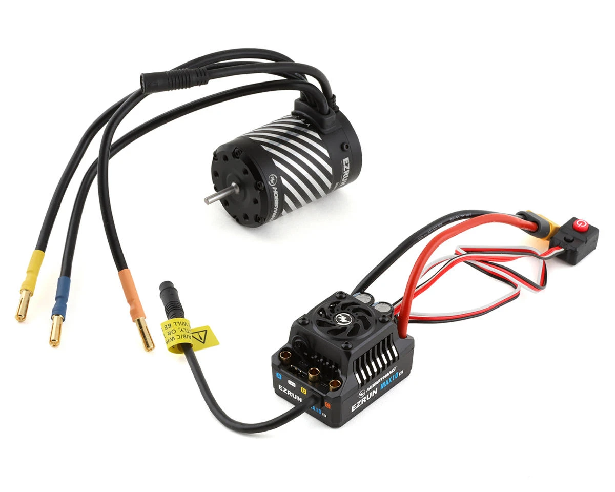 Hobbywing EZRun MAX10 G2 80 Amp Sensored Brushless Waterproof ESC/3652SD Motor Combo (4100kV) 1 Hobbywing EZRun MAX10 G2 80 Amp Sensored Brushless Waterproof ESC/3652SD Motor Combo (4100kV)