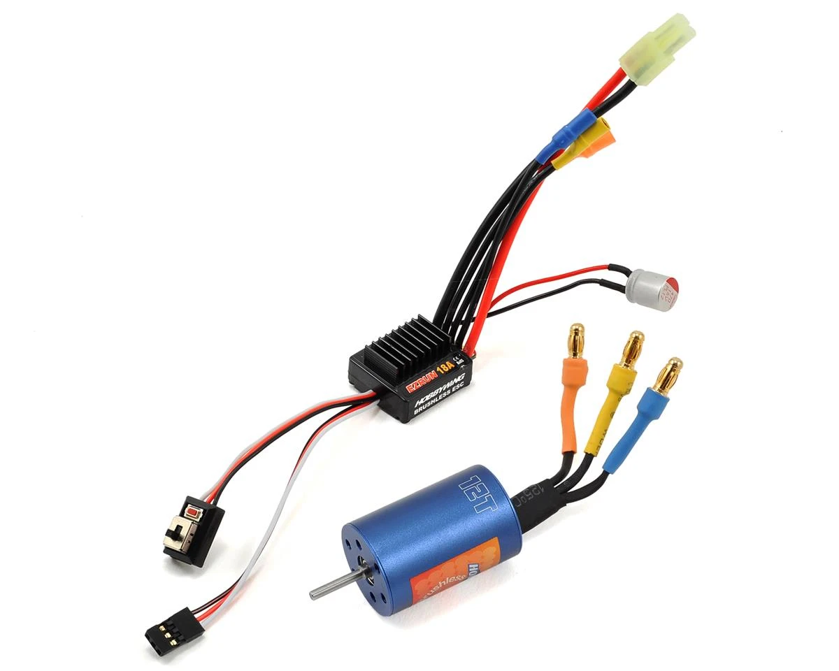 Hobbywing EZRun 18A Sensorless Brushless ESC/Motor Combo (12.0T/7800kV) W/Program Box 1 Hobbywing EZRun 18A Sensorless Brushless ESC/Motor Combo (12.0T/7800kV) W/Program Box