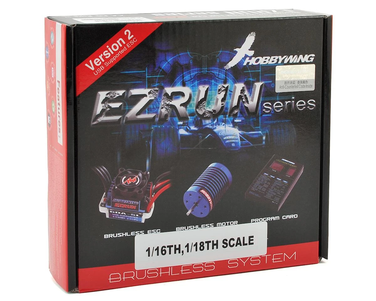 Hobbywing EZRun 18A Sensorless Brushless ESC/Motor Combo (18.0T/5200kV) W/Program Box 4 Hobbywing EZRun 18A Sensorless Brushless ESC/Motor Combo (18.0T/5200kV) W/Program Box - Image 4