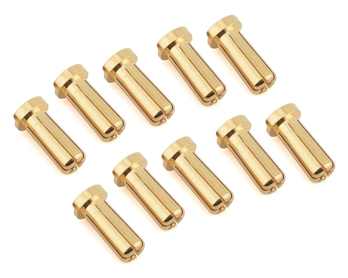 Maclan Max Current 5mm Low Profile Gold Bullet Connectors (10) 1 Maclan Max Current 5mm Low Profile Gold Bullet Connectors (10)