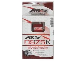 MKS Servos DS75K-N Titanium Gear High Speed Glider Wing Servo W/Aluminum Case (No Tabs) -Furitek shop mks ds75k n 2
