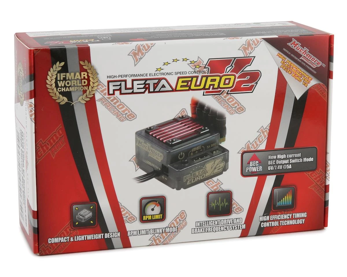 Muchmore FLETA Euro V2 Brushless ESC (Black) 3 Muchmore FLETA Euro V2 Brushless ESC (Black) - Image 3