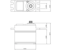 Protek RC 130SS Standard Digital "Super Speed" Metal Gear Servo (High Voltage) -Furitek shop ptk 130ss 3