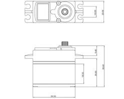 Protek RC 130T Standard Digital "High Torque" Metal Gear Servo (High Voltage) 9 Protek RC 130T Standard Digital "High Torque" Metal Gear Servo (High Voltage) -Furitek shop ptk 130t 3