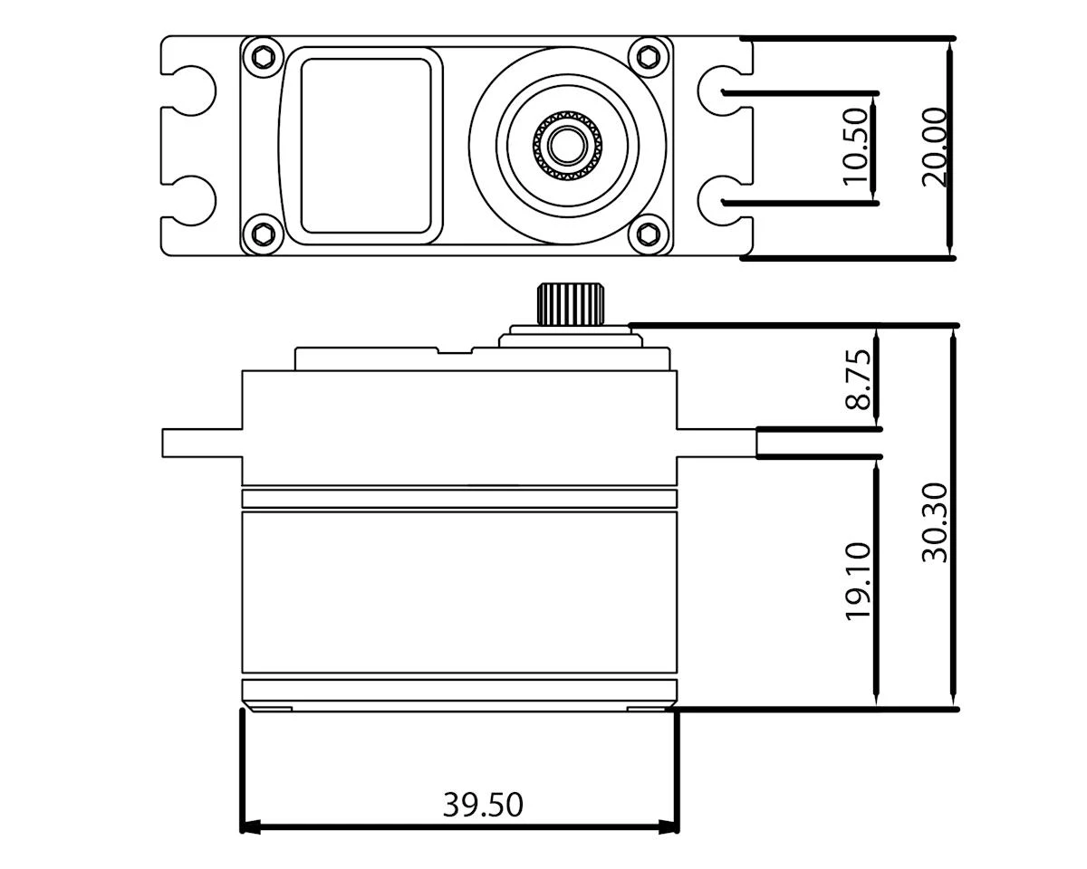 Protek RC 160SS Low Profile Super Speed Metal Gear Servo High Voltage/Metal Case 3 Protek RC 160SS Low Profile Super Speed Metal Gear Servo High Voltage/Metal Case - Image 3