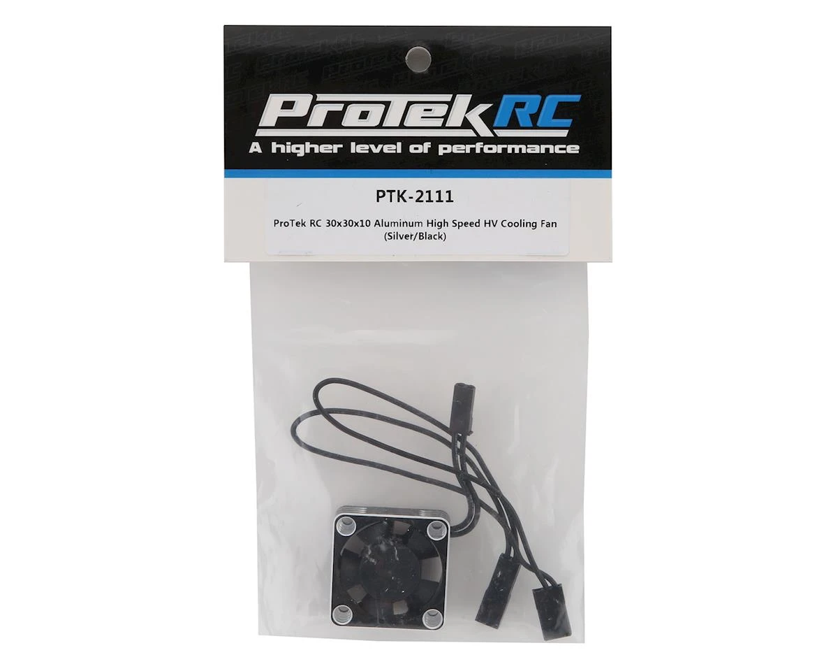 Protek RC 30x30x10mm Aluminum High Speed HV Cooling Fan (Silver/Black) 2 Protek RC 30x30x10mm Aluminum High Speed HV Cooling Fan (Silver/Black) - Image 2