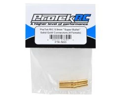 Protek RC 5.0mm "Super Bullet" Solid Gold Connectors (4 Female) -Furitek shop ptk 5023 1