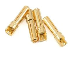 Protek RC 4.0mm "Super Bullet" Solid Gold Connectors (4 Male)