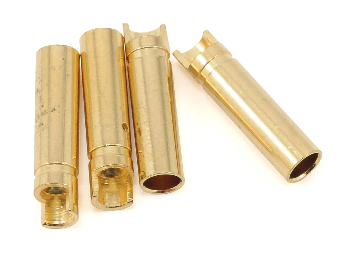 Protek RC 4.0mm "Super Bullet" Solid Gold Connectors (4 Female) 1 Protek RC 4.0mm "Super Bullet" Solid Gold Connectors (4 Female)