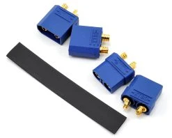 Protek RC 4.5mm "TruCurrent" XT90 Polarized Connectors (2 Male/2 Female)
