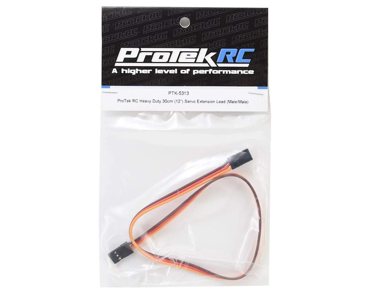 Protek RC Heavy Duty 30cm (12") Servo Extension Lead (Male/Male) 2 Protek RC Heavy Duty 30cm (12") Servo Extension Lead (Male/Male) - Image 2
