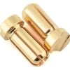 Ruddog 5mm Short Gold Male Bullet Plug (2) (10mm Long)