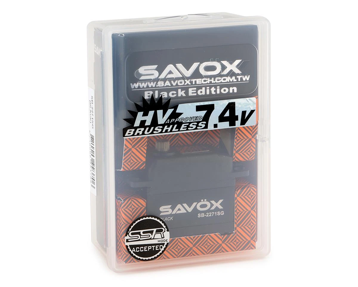 Savox SB-2271SG "High Speed" Black Edition Brushless Steel Gear Digital Servo (High Voltage) 3 Savox SB-2271SG "High Speed" Black Edition Brushless Steel Gear Digital Servo (High Voltage) - Image 3