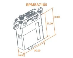 Spektrum RC A7100 MT/MS Metal Gear Wing Servo (High Voltage) 8 Spektrum RC A7100 MT/MS Metal Gear Wing Servo (High Voltage) -Furitek shop spmsa7100 3