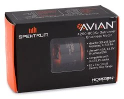 Spektrum RC Avian 4250 Brushless Outrunner Motor (800Kv) -Furitek shop spmxam4700 4
