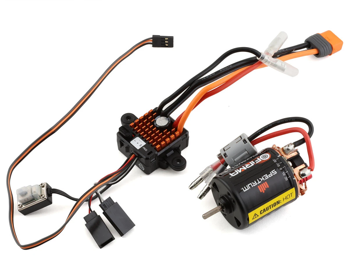 Spektrum RC Firma 70A Smart Waterproof Brushed ESC & 15T Brushed Motor Combo 1 Spektrum RC Firma 70A Smart Waterproof Brushed ESC & 15T Brushed Motor Combo