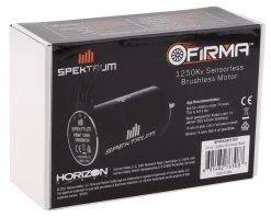 Spektrum RC Firma 4-pole Brushless Motor W/8mm Shaft (1250Kv) -Furitek shop spmxsm1205 2