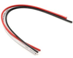TEKIN 12awg Silicon Power Wire Pack (Black/Red/White) (12")