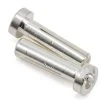 TQ WIRE 4mm Low Profile Male Bullet Connectors (Silver) (18mm) (2)