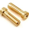 TQ WIRE 5mm "Low Profile" Male Bullet Connector (Gold) (2)