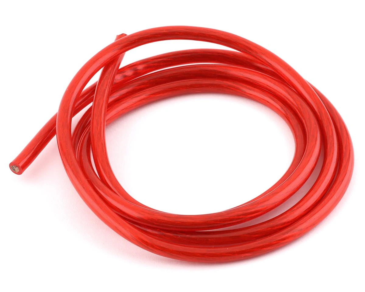 YEAH RACING 12AWG Transparent Wire (Red) (3.2') 1 YEAH RACING 12AWG Transparent Wire (Red) (3.2')