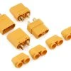 YEAH RACING XT90 Connectors W/Covers (2 Female/2 Male) (Yellow)