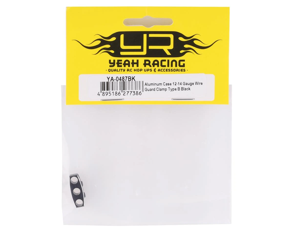 YEAH RACING 12-14AWG Aluminum Motor Wire Organizer Clamp (Black) 2 YEAH RACING 12-14AWG Aluminum Motor Wire Organizer Clamp (Black) - Image 2