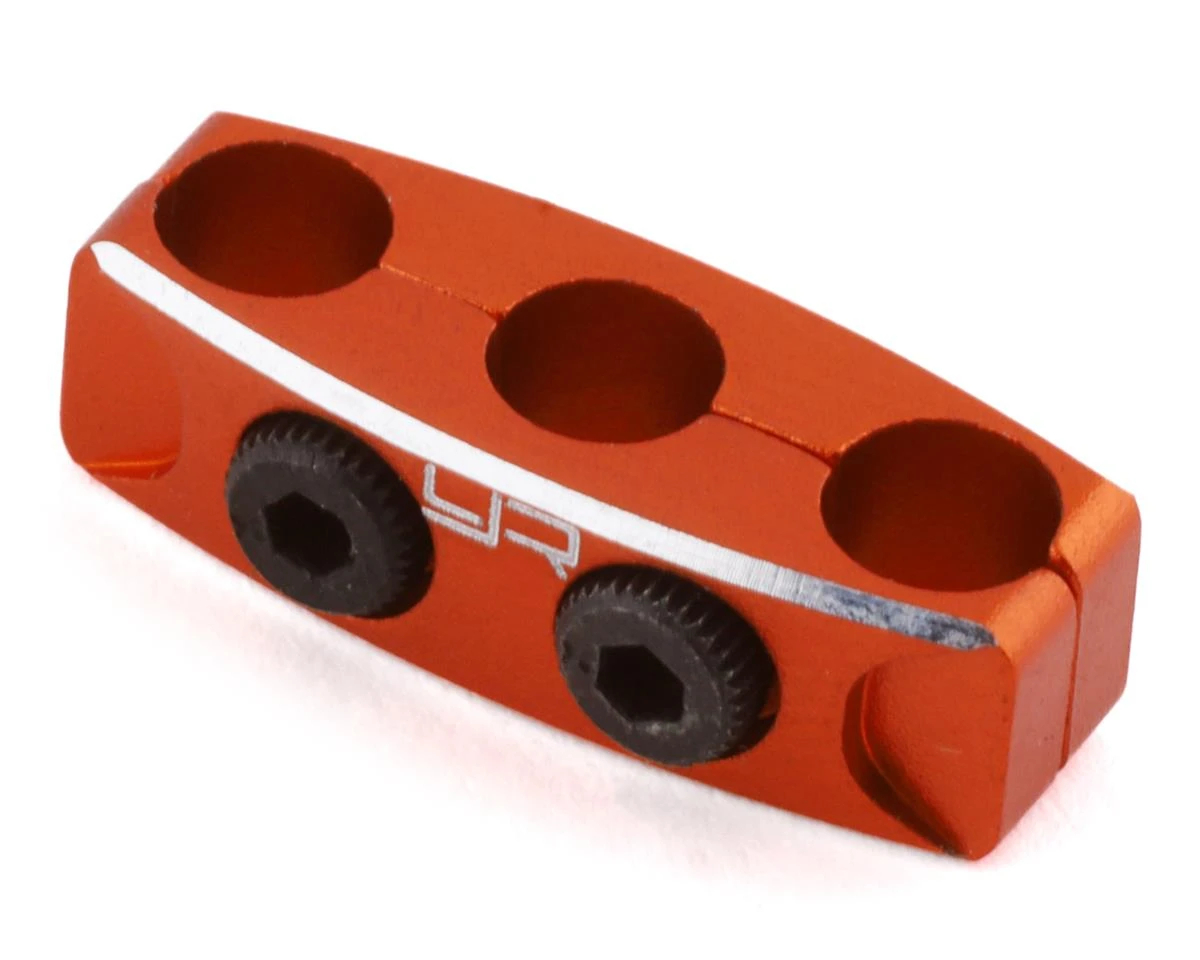 YEAH RACING 12-14AWG Aluminum Motor Wire Organizer Clamp (Orange) 1 YEAH RACING 12-14AWG Aluminum Motor Wire Organizer Clamp (Orange)