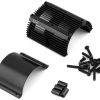 YEAH RACING Aluminum Motor Heat Sink (Black) (40.8mm Diameter)