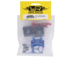 YEAH RACING Aluminum 540/550 Motor Heat Sink W/Twin Tornado Fans (Blue) -Furitek shop yea ya 0643bu 2