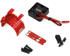 YEAH RACING 540/550 Aluminum Heat Sink W/30mm High Speed Tornado Fan (Red)