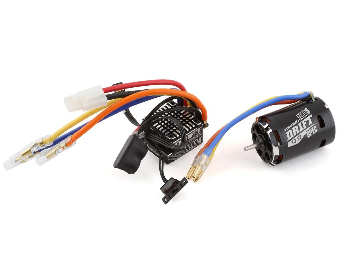 Yokomo BL-RS4 Drift Spec Sensored Brushless ESC/Zero S Drift Spec Motor Combo (13.5T) (Black) 1 Yokomo BL-RS4 Drift Spec Sensored Brushless ESC/Zero S Drift Spec Motor Combo (13.5T) (Black)